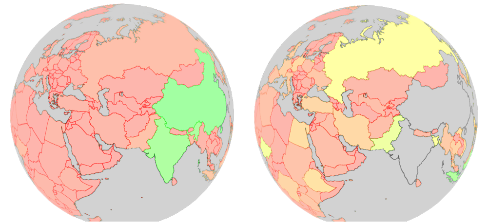 Living Globe when using the filtering feature with data normalization Living Globe when using the filtering feature with data normalization